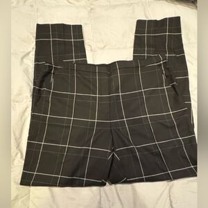Elie Taharie tailored Black and White Plaid Pants in US size 12